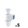 Lot De 5 Siphons D'évier - 1"1/2 - Ø 40 Mm - Easyphon