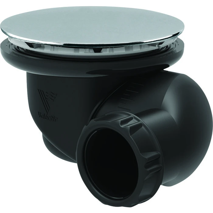 Bonde Ronde De Douche - Capot Métal Chromé - Ø 90 Mm - Goulue - Valentin