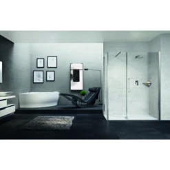 Porte De Douche Pivotante Verre Transparent - 1 Ventail - 1117 Ã 1210 Mm - Young2.0 1B - Novellini