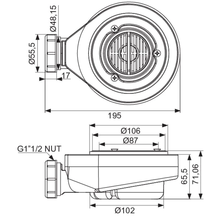 Bonde Extra-plate Universelle Nopea Odyssea - Ø 90 Mm – Image 6