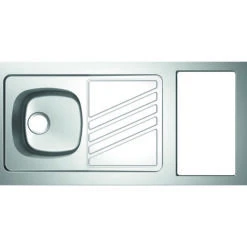 Evier Cuisinette - Noventa - Moderna - L.1200 - L.600 - E.50 Mm