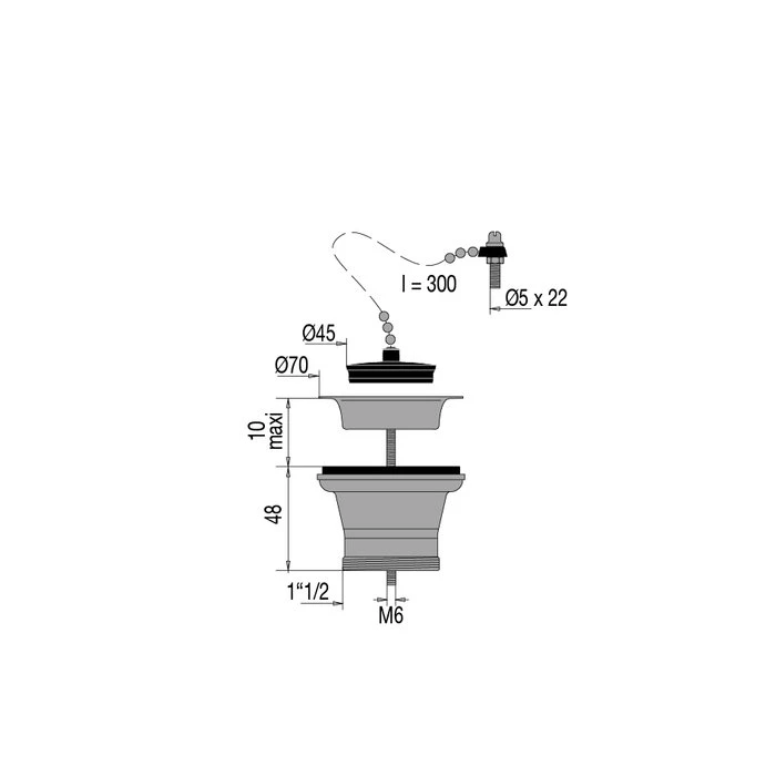 Bonde à Bouchon Laiton Valentin – Image 2