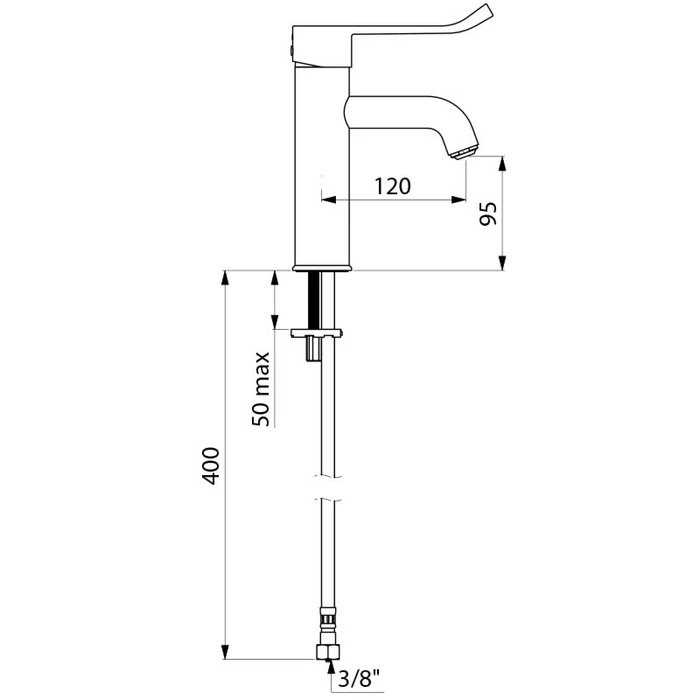 Mitigeur De Lavabo à équilibrage De Pression - Securitherm EP - Delabie - F 3/8" – Image 2