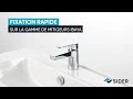 Mitigeur Lavabo - Sider - Ibaya - Fixation Rapide - Sans Vidage - Noir Mat – Image 6