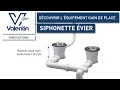 Siphonette évier- Diamètre 90 Mm - Pour évier 2 Bacs - Valentin – Image 3